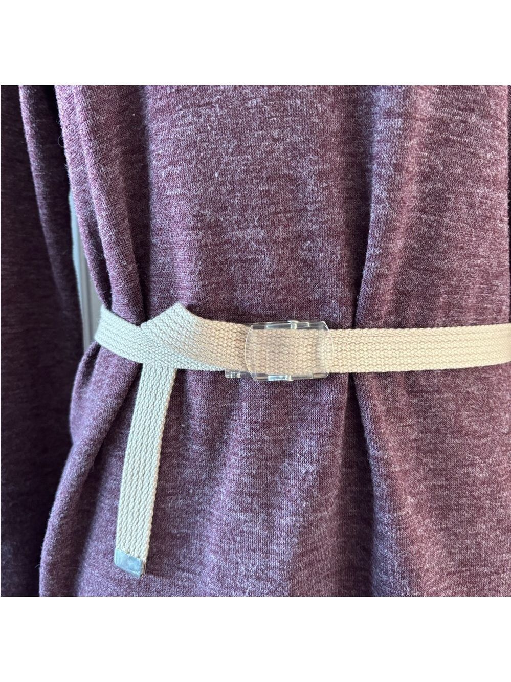 Vintage. Canvas Web Belt – Taupe / Beige – M/L